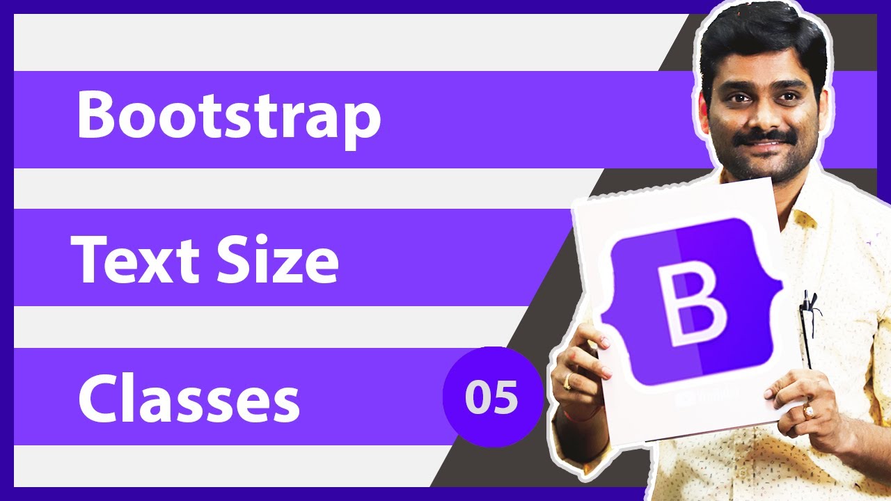 Bootstrap Text Size Classes - Bootstrap5 Tutorial 05 - Youtube