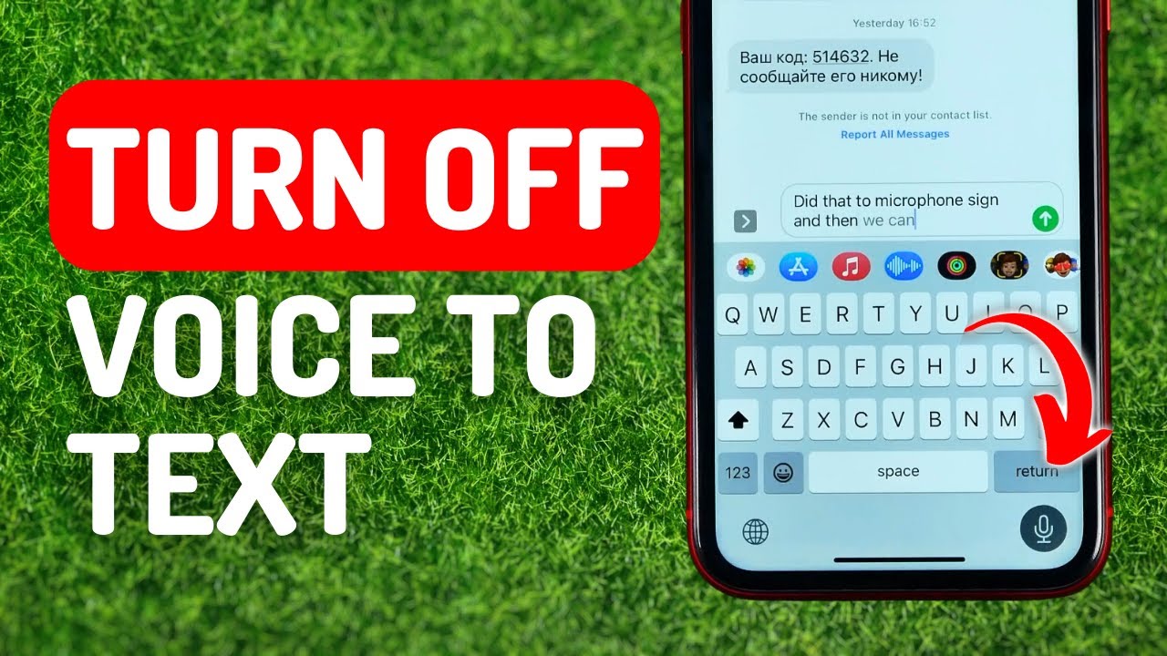 How To Turn Off Voice To Text On IPhone YouTube