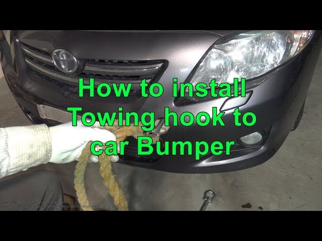 How to install Tow Hook to car Bumper 