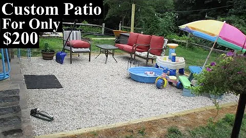 Custom DIY Pea Gravel Patio For UNDER $200 - Part 1
