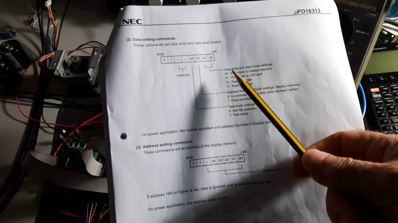 Vacuum Fluorescent Display ( Driver uPD16312 )