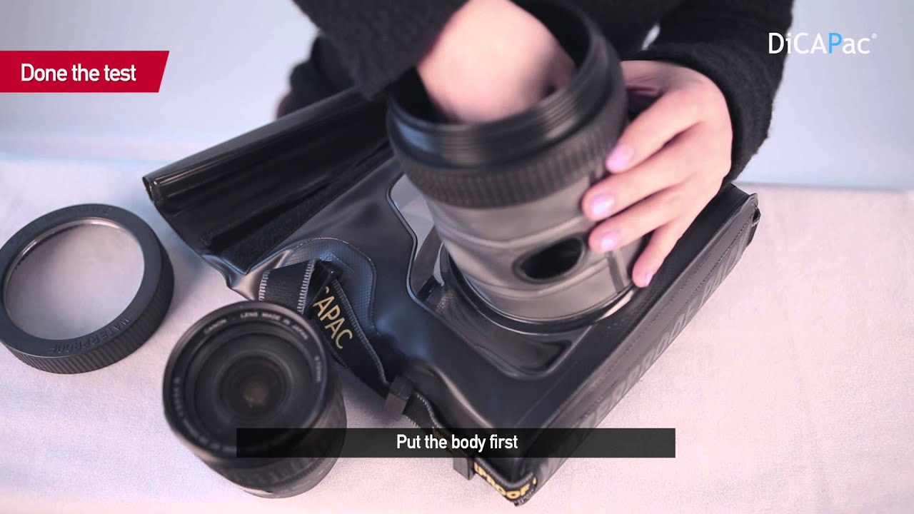 [DiCAPac] How to use Dicapac waterproof case for camera