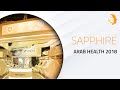 Exhibition booth builders  sapphire hospital management   arab health 2018  mind spirit design