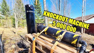 Punching Bag Vs. Pneumatic Hammer! Fatality!