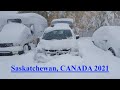 Severe Winter Storm with 100 km / h in Saskatoon | Blizzard ❄️ in Saskatchewan, Canada