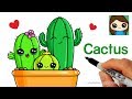 How to Draw Cactus Easy and Cute