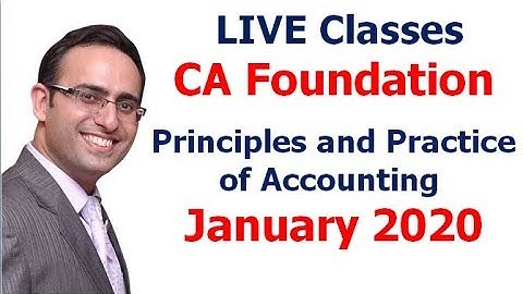 CA Foundation Accounting LIVE Classes