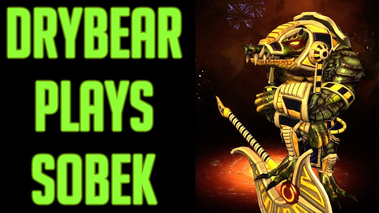 SMITE Drybear plays Sobek - Live Gameplay Commentary