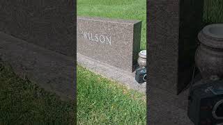 Mr. Wilson was very clear with his name. #spirits #cemetery #graveyard #peaceful