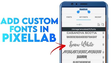 How to Add Custom Fonts In Pixellab