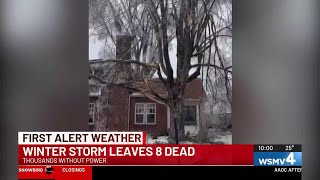 Tennessee weather-related death toll climbs after 8 fatalities confirmed