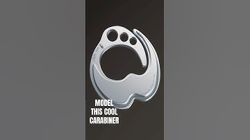 Modelling a Jalabiner Carabiner #plasticity #blender #3dmodeling #plasticity3d #blender3d #3d #cad