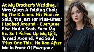 At My Brother's Wedding, I Was Given A Folding Chair By The Kitchen. His Fiancée Said, 'It's Just...