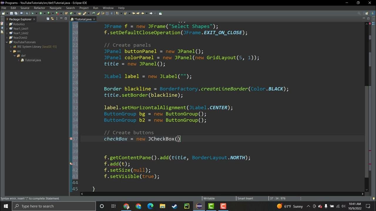 Java Swing - Select Geometric Shapes Prompt (Draw shapes based on ...
