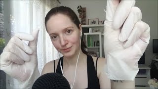 ASMR - pure sounds - latex gloves + tweezers, energy plucking, personal attention, tongue clicking