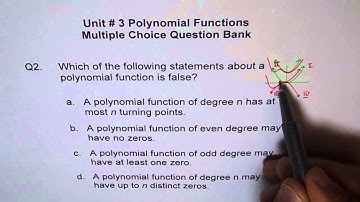 Polynomial Function Relation Between Degree and Turning Points Q2