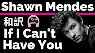 【ショーン・メンデス】If I Can’t Have You - Shawn Mendes【lyrics 和訳】【TikTok2019】【洋楽2019】