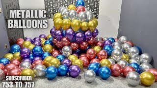 Metallic Balloon Ball Stomp Popping-Balloon Stomping