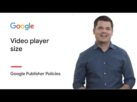 Video player size | Google Publisher Policies