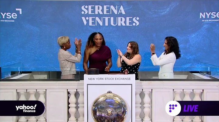 Tennis star Serena Williams rings the NYSE opening...