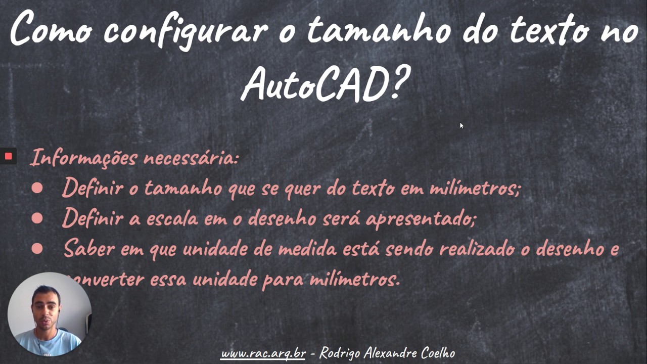 Como configurar tamanho e estilo de texto no AutoCAD?