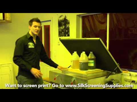 How to Screen Print - Large Exposure- Detailed instruction - Screen ...