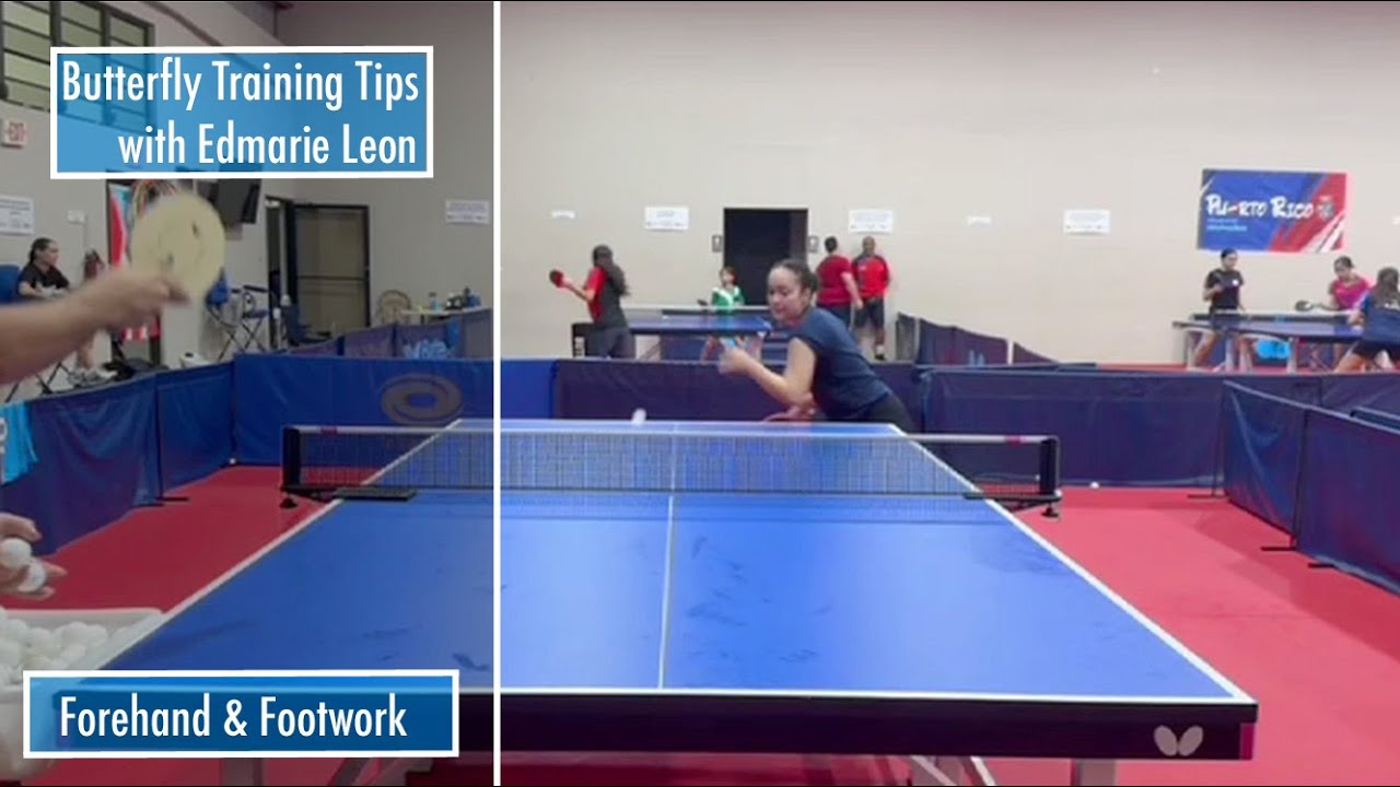 Three Point Forehand Loop Demo with Edmarie - PR National Team - YouTube