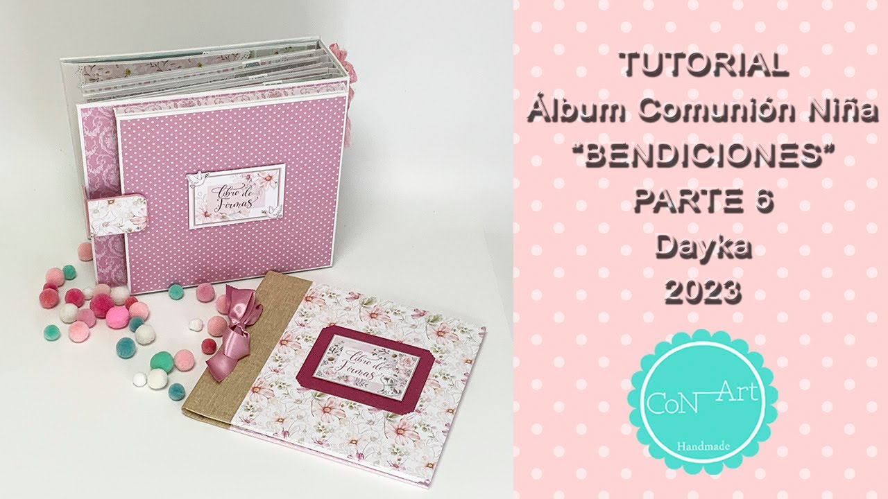 Tutorial scrap. Álbum Comunión Niña 