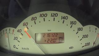 2000 Mercedes-Benz A160 (102hp) acceleration