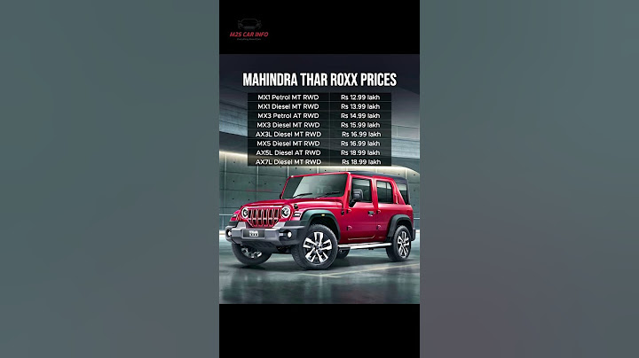 Mahindra Thar Roxx - 5 Door Thar Starts Form Rs. 12.99 Lakhs