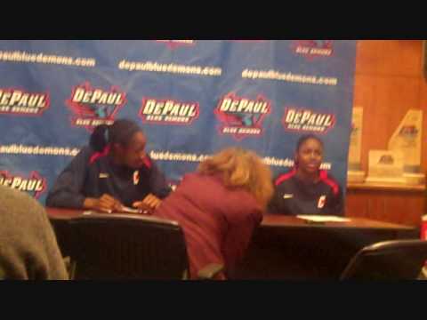 UConn Womens Basketball Highlights & Interviews v DePaul: Maya Moore, Tina Charles, Tiffany Hayes