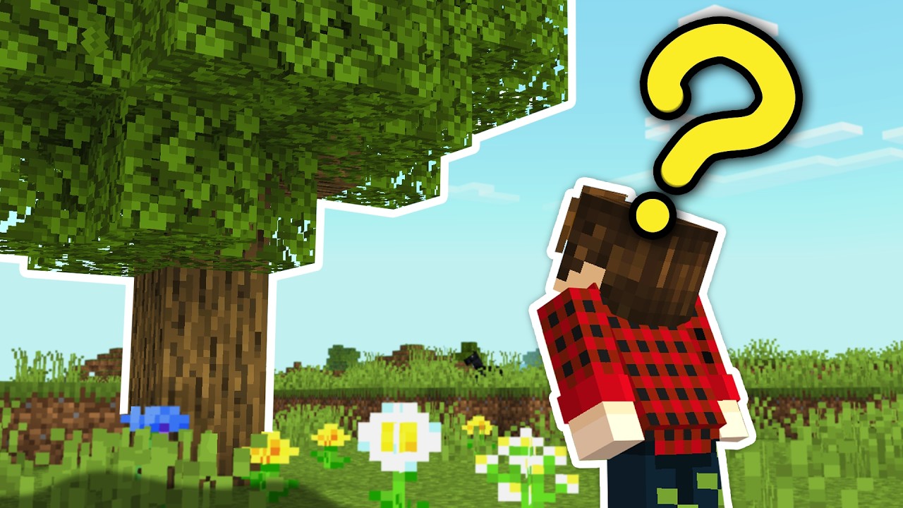This Tree Is Hiding a Secret Base in Minecraft Bedrock!