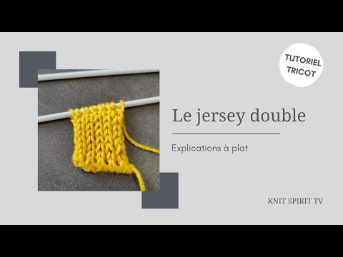 Knitting tutorial 🧶 Double jersey flat