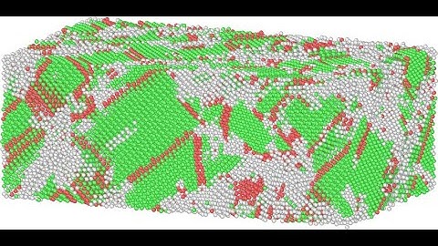 Tensile test of a single crystal rectangular Copper (Cu) block using LAMMPS