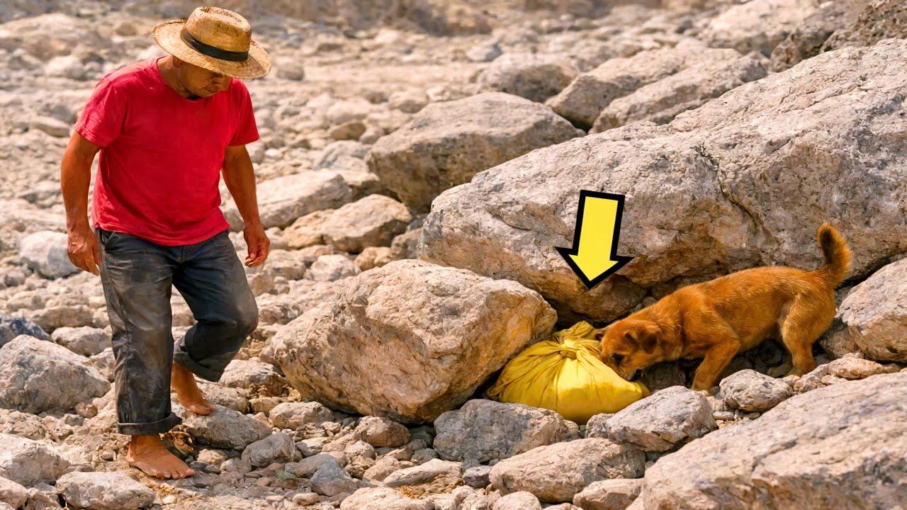 ورث فقط أرضاً صخرية… لكن ما اكتشفه كلبه هناك…
