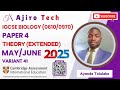 IGCSE Biology (0610/0970) Paper 4 Theory (Extended) May June 2025 Variant 41