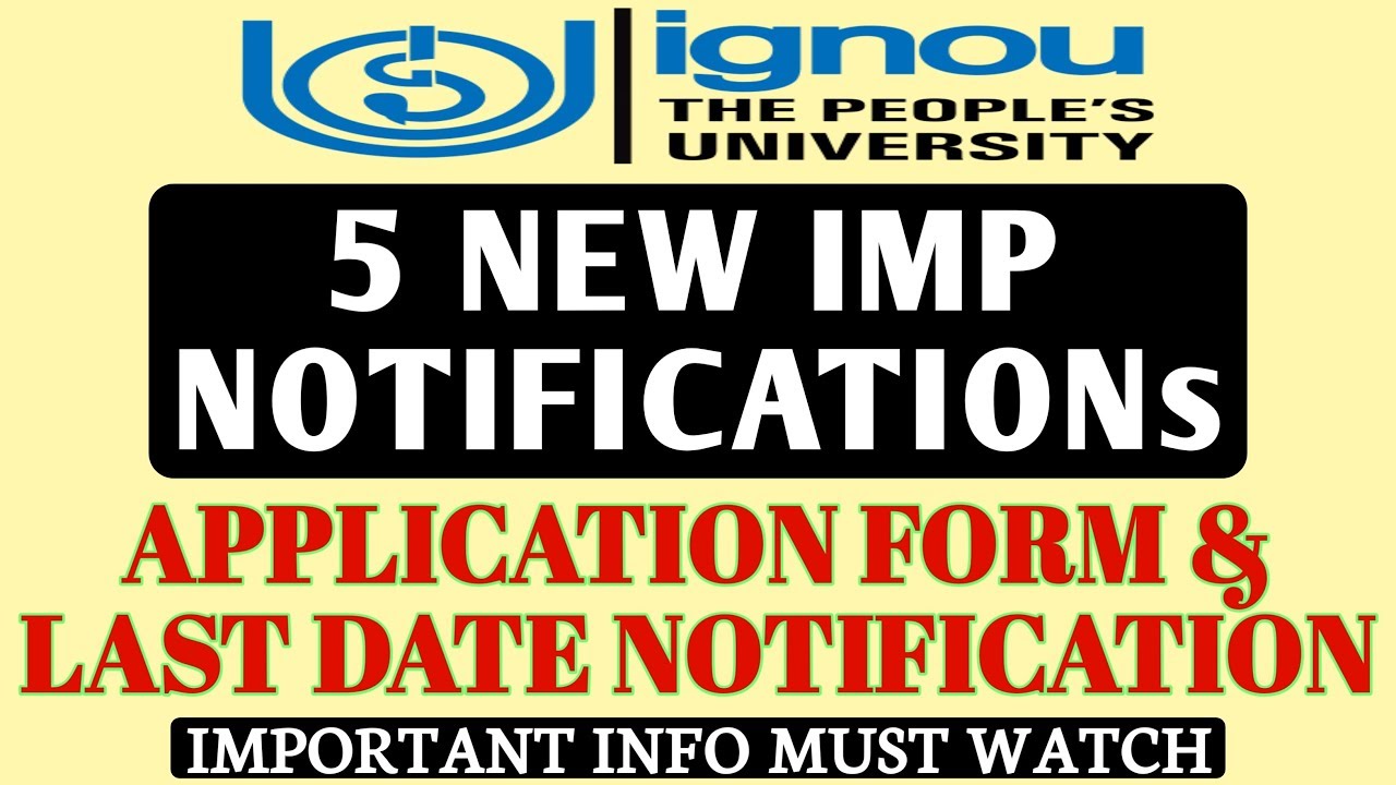 IGNOU 5 NEW NOTIFICATIONs for all Students By TIPS GURU ignou result june 2018 grade card