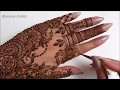 Intricate back hand eid mehndi design  doing my own henna for eid 2020