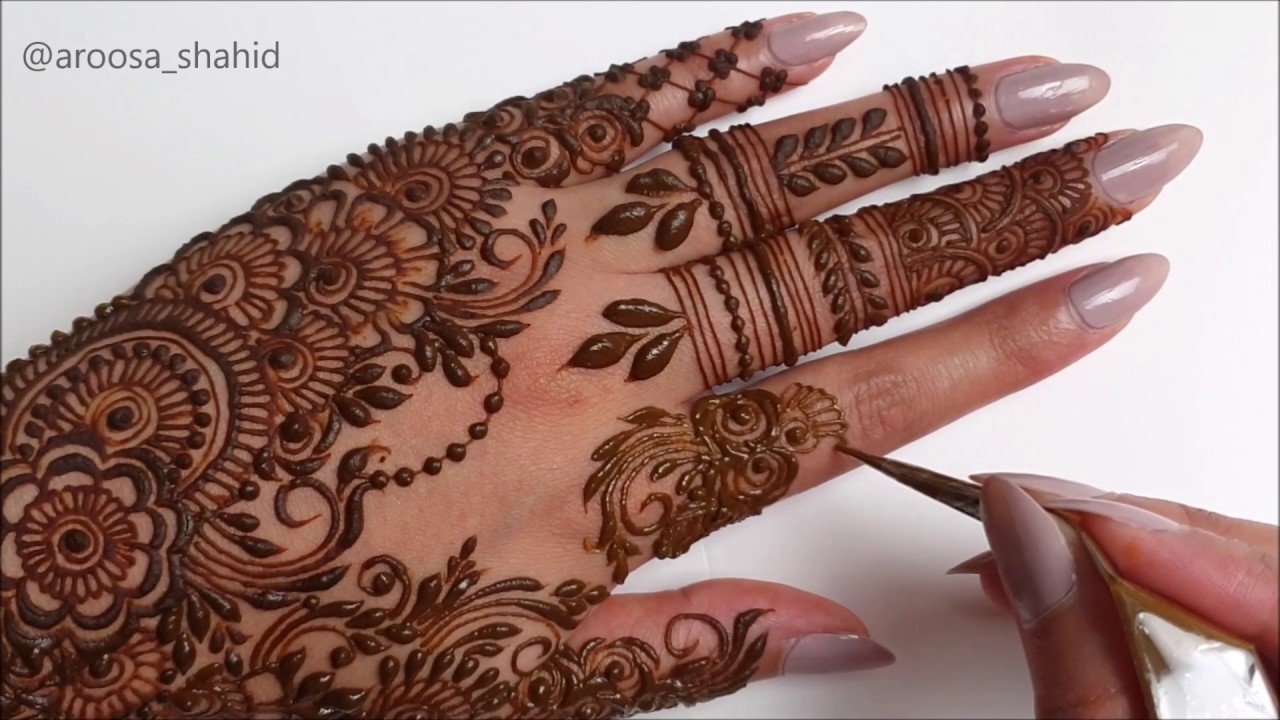 Intricate back hand Eid Mehndi Design | Doing my own henna for Eid 2020 - YouTube Intricate back hand Eid Mehndi Design | Doing my own henna for Eid 2020 - YouTube