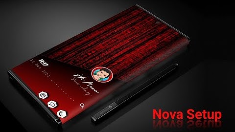 Red Coding Android Theme | Novasetupi | The Best Nova Setup
