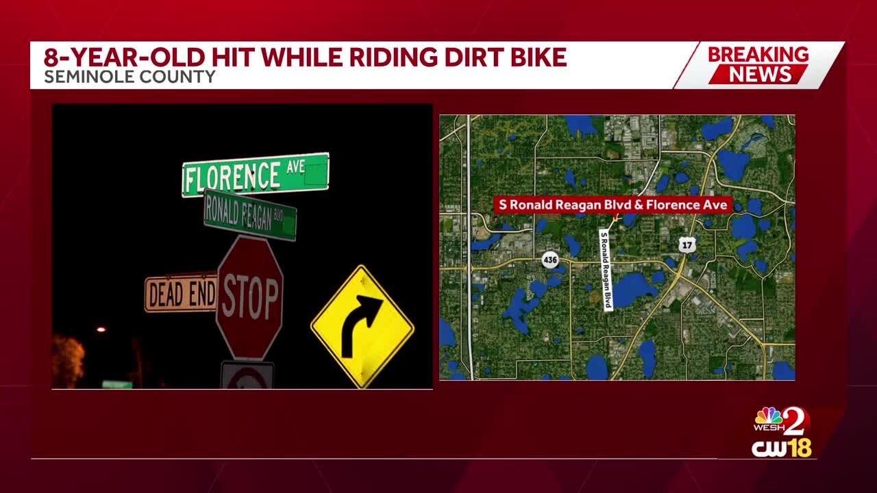 8-year-old seriously injured after dirt bike crashes into car in ...
