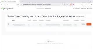 Cisco CCNA Exam Giveaway Winner - May 2026