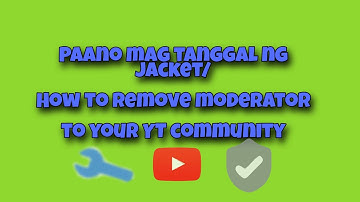 Paano mag tanggal ng moderator/ How to remove moderator  to your youtube channel