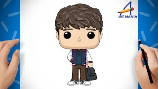 How to Draw Will Byers Funko Pop | Stranger Things Drawing Tutorial