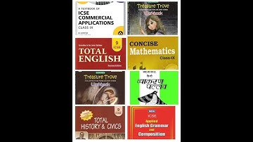 COVER PAGE OF CLASS 9 BOOKS (ICSE)