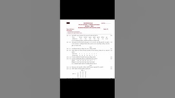 Business Research Applications #oldpaper #mcomsem3