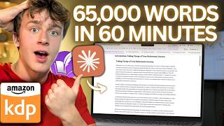 NEW AI Tool Writes 65,000 Word Books in 60 Minutes (Amazon KDP)
