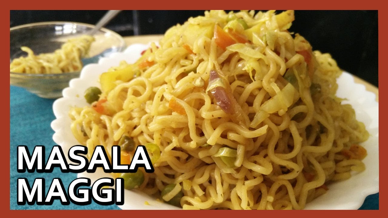 Masala Maggi Noodles Recipe - Street Food Maggi | Vegetable Punjabi Maggi Recipe by Healthy Kadai