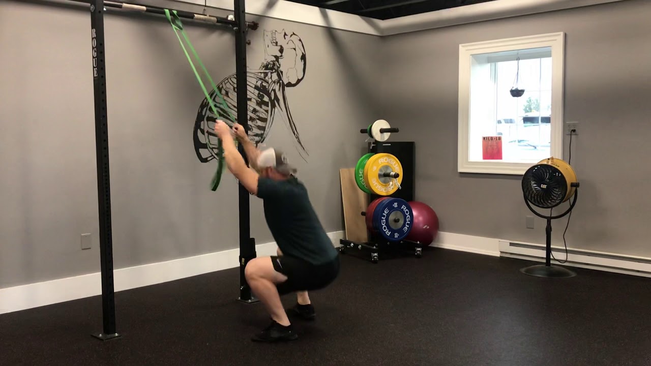 BAND ASSISTED JUMP SQUATS YouTube
