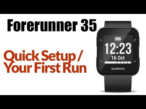 Garmin Forerunner 35 Run Mode - YouTube